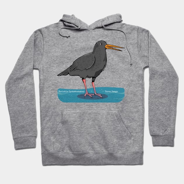 Variable oystercatcher Tōrea pango Hoodie by mailboxdisco